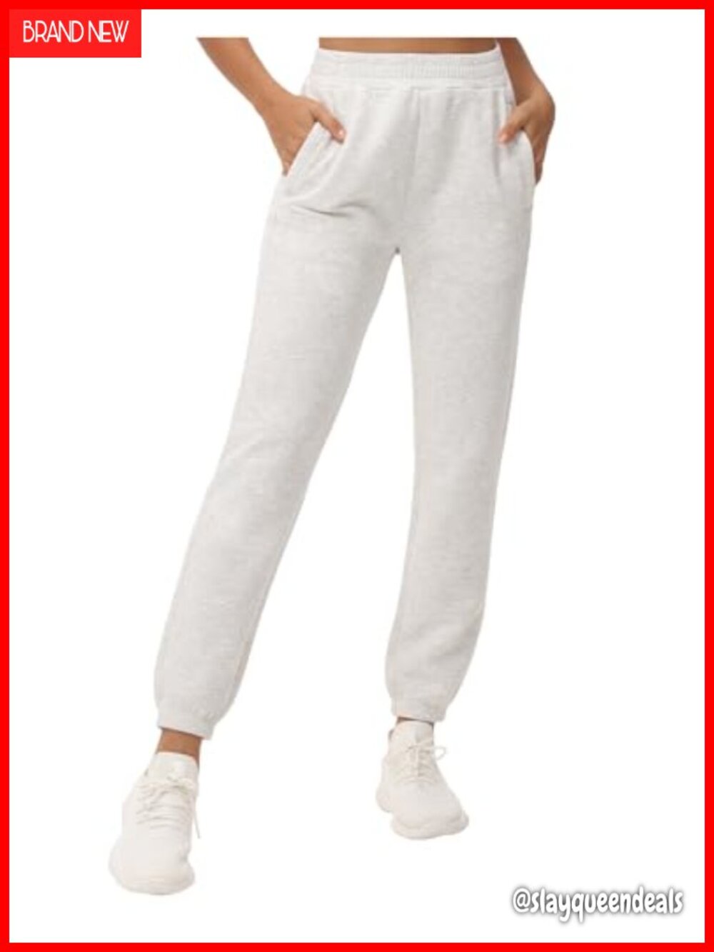 Baggy Cinch Bottom Sweatpants Joggers with Pockets Cotton Blend Active Pants